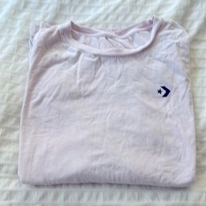 Pale pink long-sleeve converse shirt